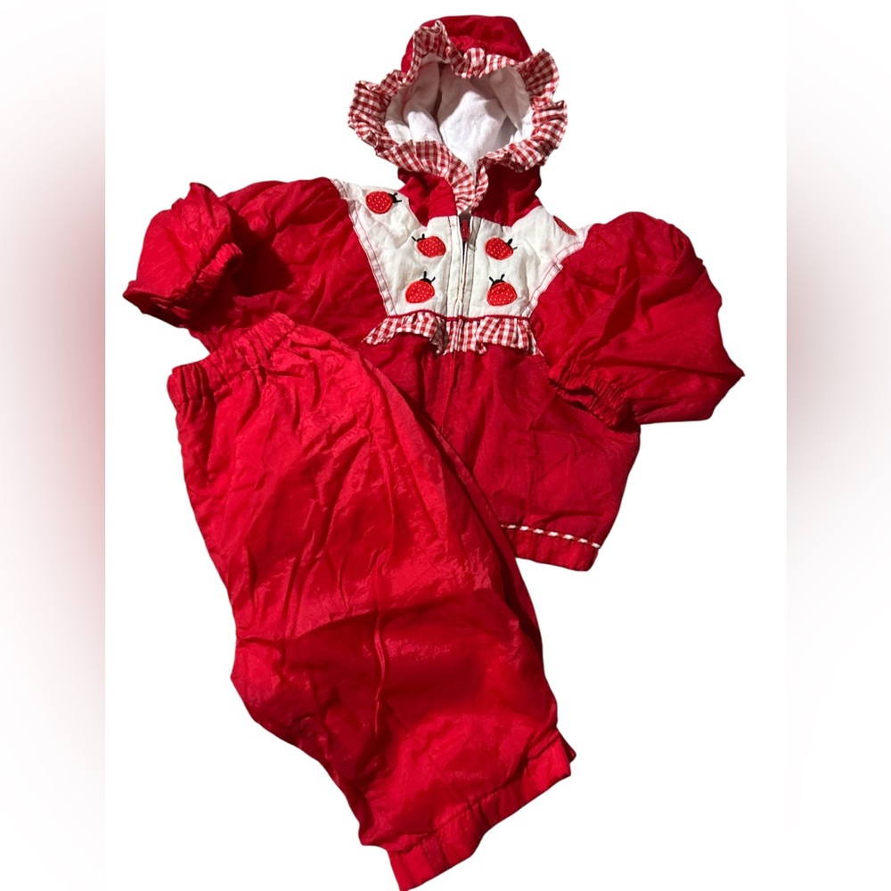 Vintage Carters Outerwear Red Outfit 12 Months